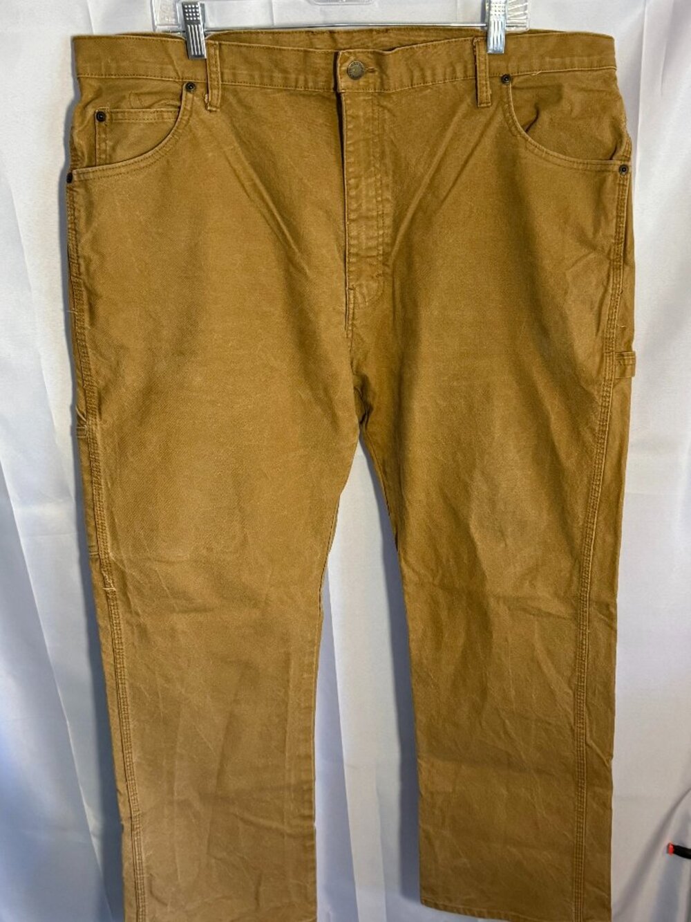 Genuine Dickies Carpenter Work Pants 40x30 Brown Duck Canvas Utility Workwear
